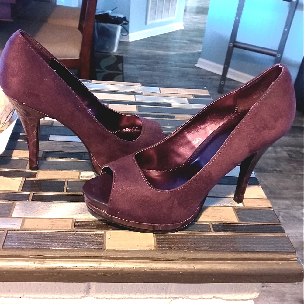 Rampage deep purple heels